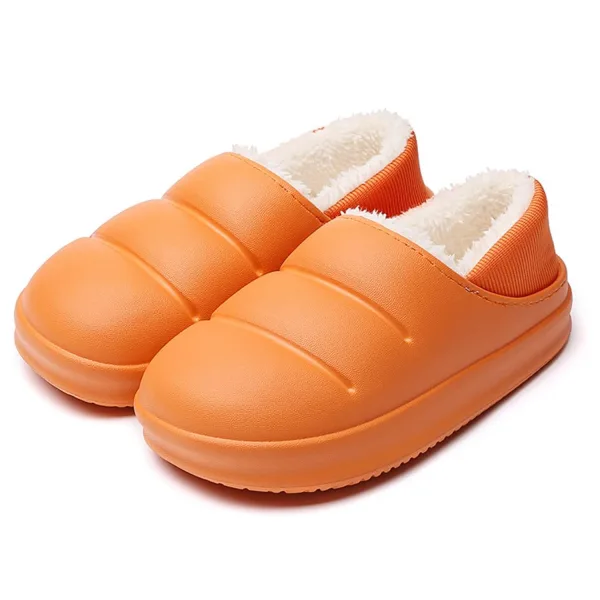 fur slippers, warm slippers, thick sole slippers, plush slippers, plush slides, waterproof slippers