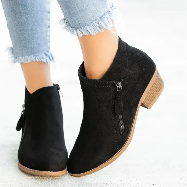 ankle boots, low heels boots